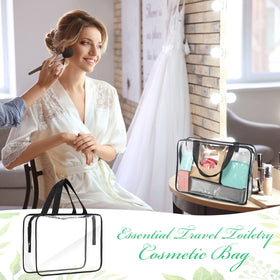 Reginary clear bag keeps essentials organized, reducing rummaging during travel.