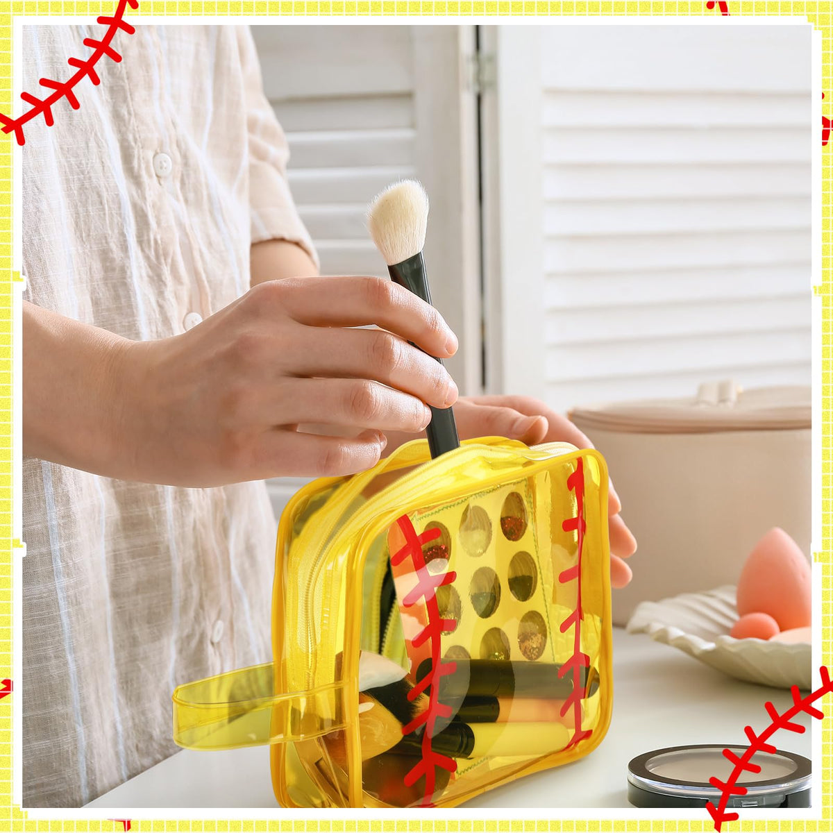 Reginary durable PVC cosmetic bag offers sturdy storage for essentials.