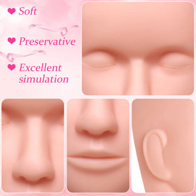 Reginary esthetics practice head crafted from silicone with durable, non-toxic material.