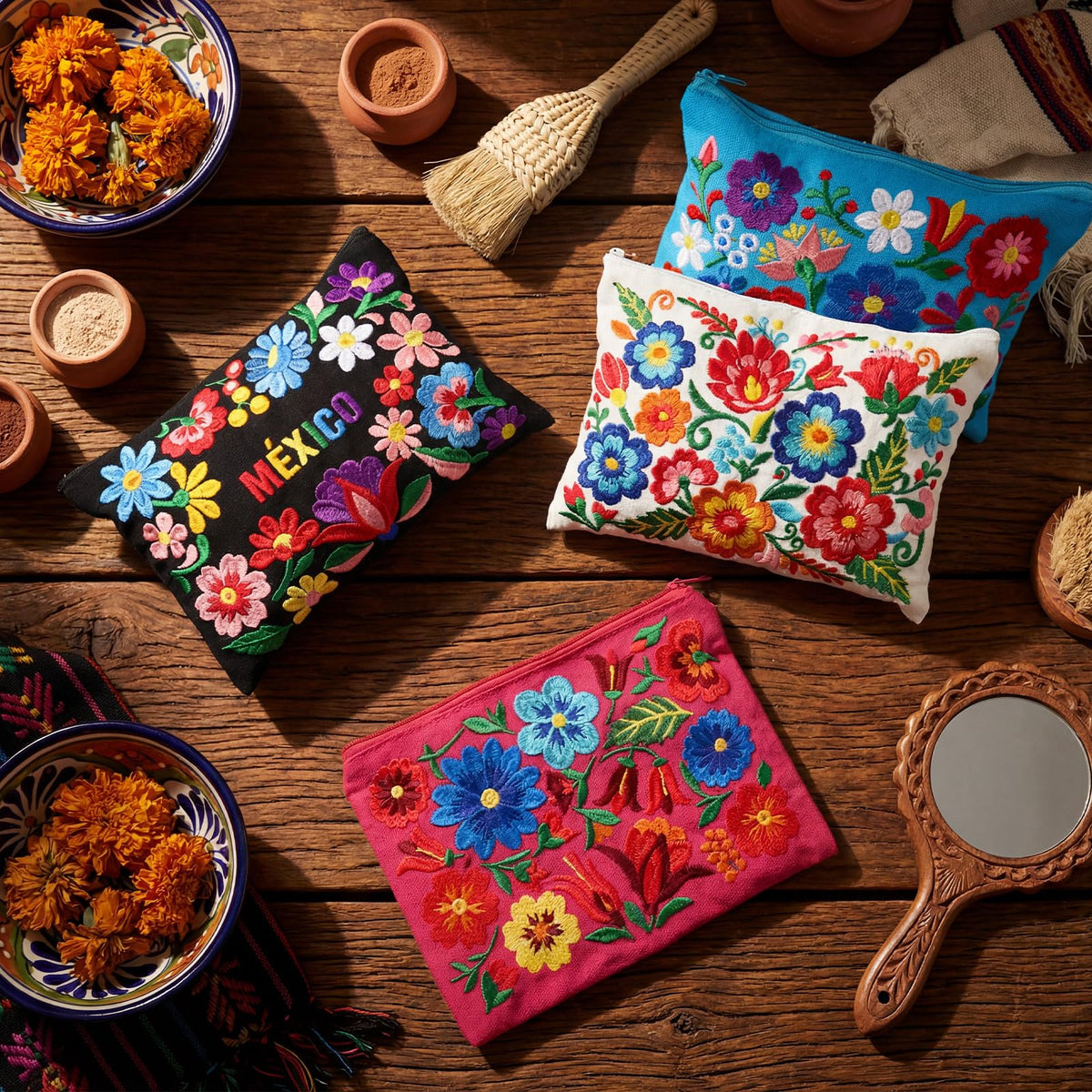 Reginary four-piece gift set of embroidered bags for gifting