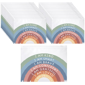 Reginary inspirational makeup bag front view showing compact size for easy carry