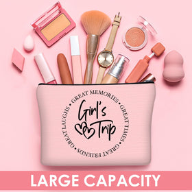 Reginary large-capacity cosmetic bag showcasing spacious interior for cosmetics and toiletries.