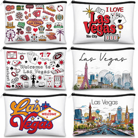 Reginary Las Vegas cosmetic bag pattern 1 for travel and makeup organization.