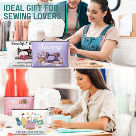 Reginary quilting-themed makeup pouch adds color and practicality to projects