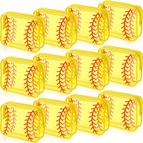 Reginary softball bags set of 12 transparent PVC pouches for organized cosmetics.