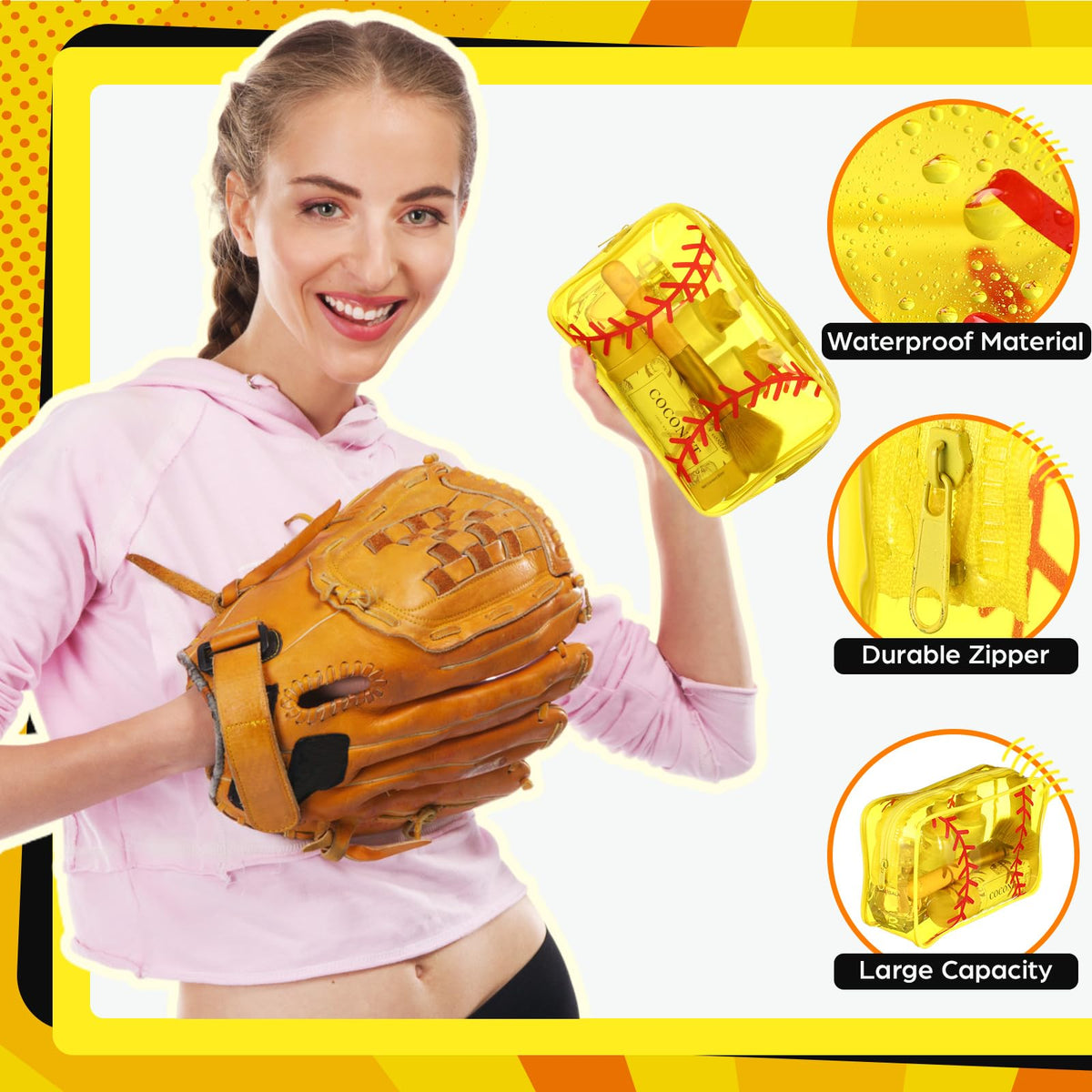 Reginary waterproof PVC material protects contents during travel and daily use.