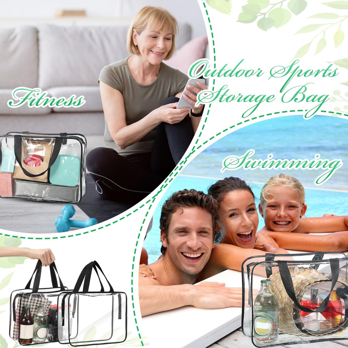 Reginary transparent design helps you check items quickly before leaving.