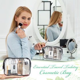 Reginary transparent organizer pouches for everyday use on the go