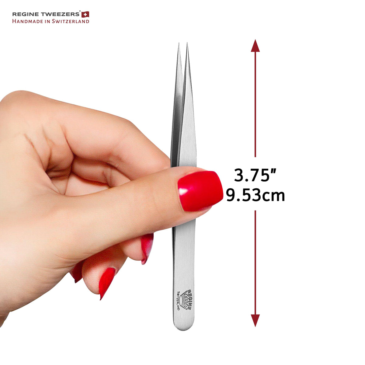 Regine Switzerland tweezers in handcrafted Swiss design for reliable performance.