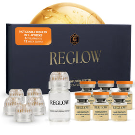 ReGlow precision applicators 6-pack for clean scalp prep and better serum absorption.