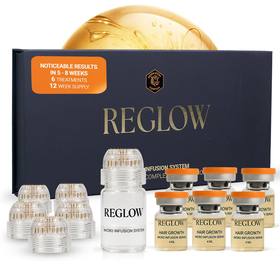 ReGlow precision applicators 6-pack for clean scalp prep and better serum absorption.