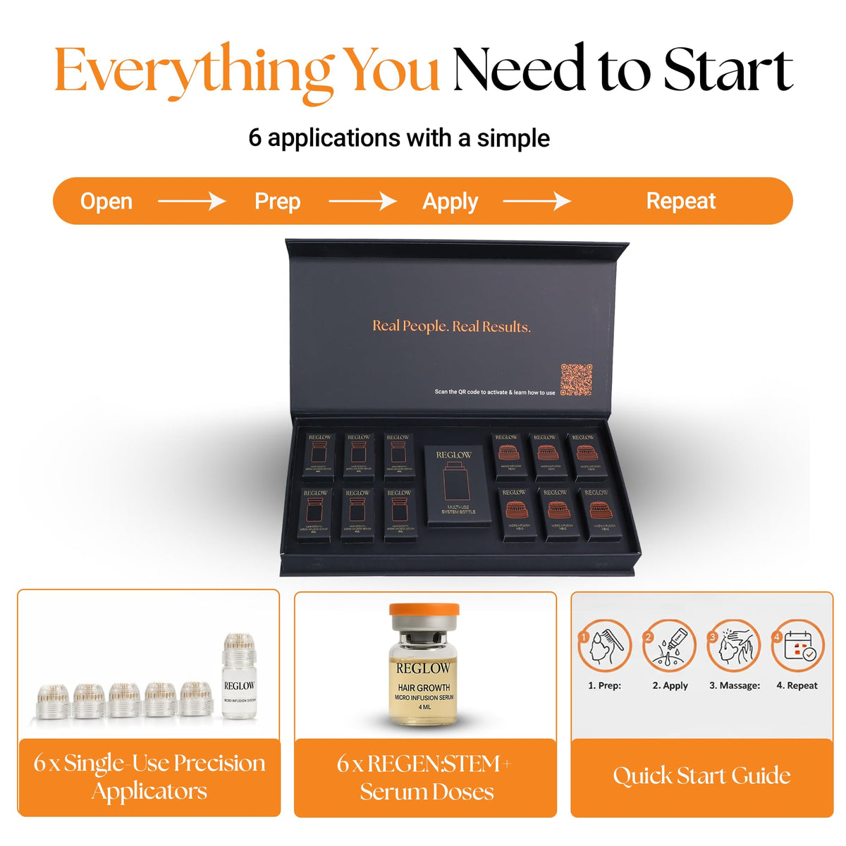 ReGlow clinic-inspired formula bottle on USA-developed branding.