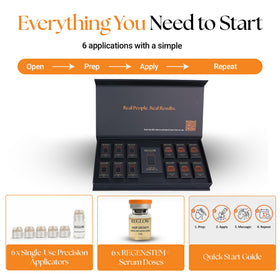 ReGlow clinic-inspired formula bottle on USA-developed branding.