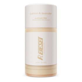 The Reieset deodorant packaging shows lavender and lemon for daily freshness.