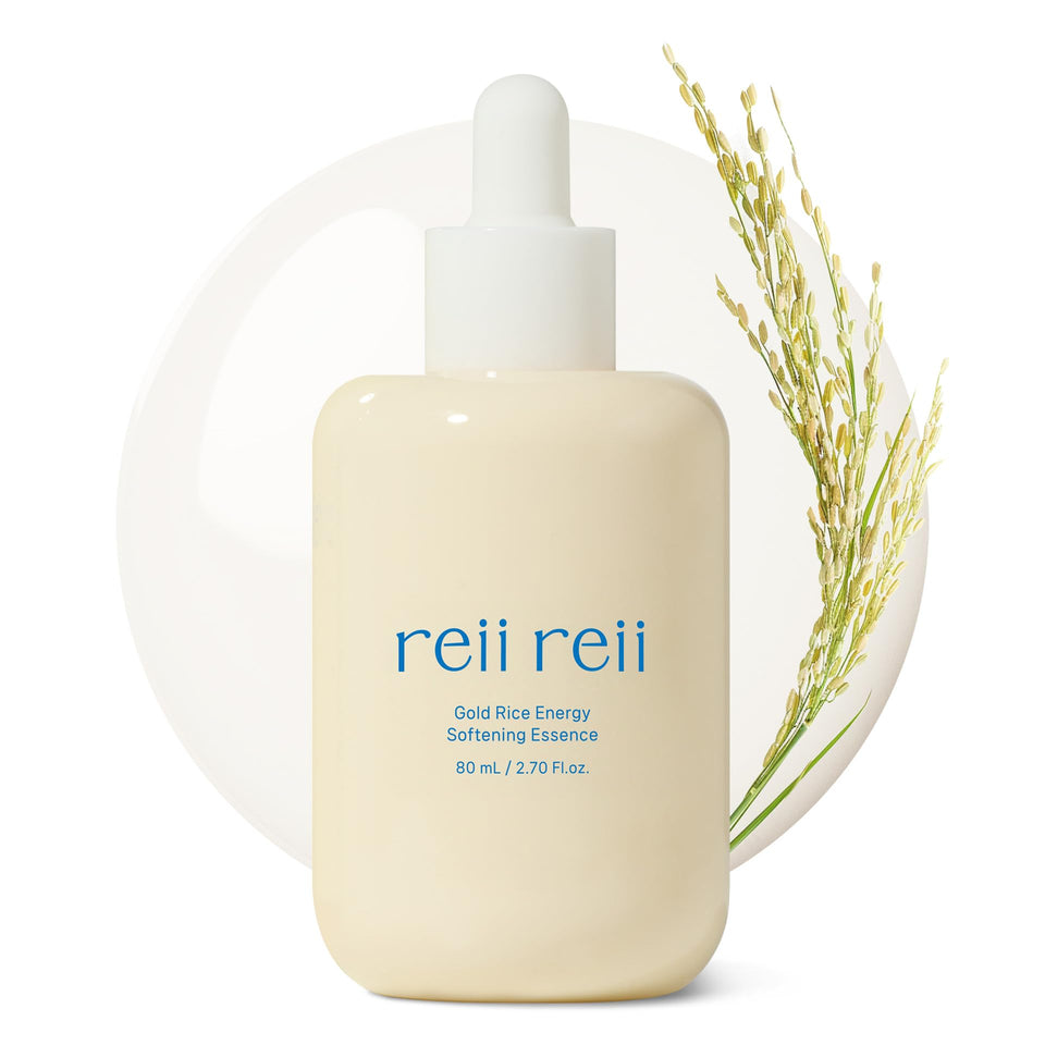 reii reii Gold Rice Energy Essence bottle with sleek packaging and hydration potential