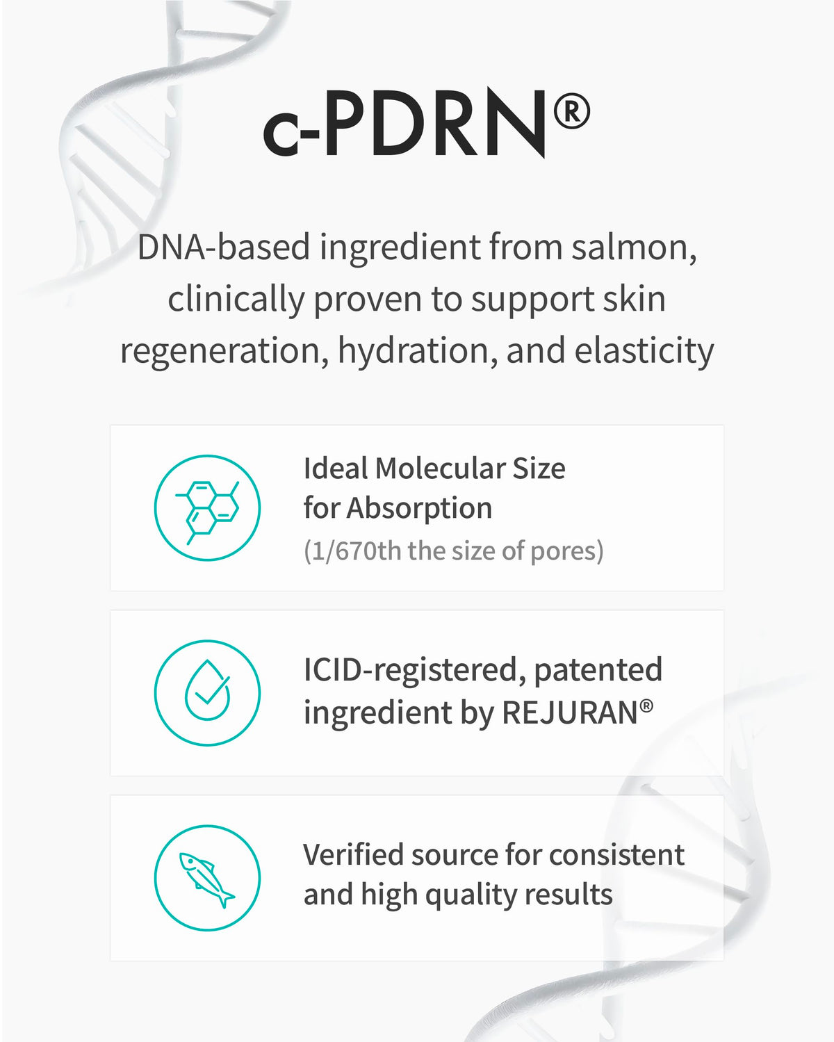 REJURAN packaging close-up noting hydroquinone-free dermatologist-approved formula