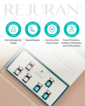 REJURAN ingredients chart visual referencing c-PDRN and niacinamide benefits