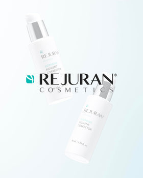 REJURAN bottle with box representing clean, USA-made ethos
