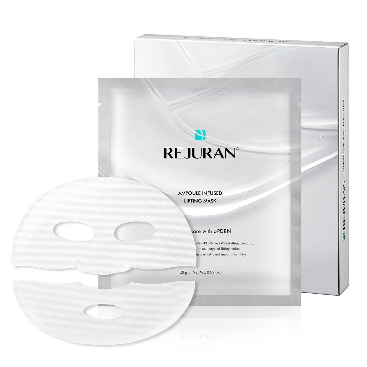 REJURAN Ampoule-Infused Lifting Mask hydrogel sheet delivers hydration and lift