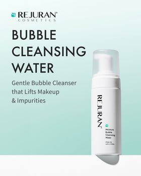 REJURAN Moisture Bubble Cleansing Water makeup removal effectively dissolves cosmetics for a clean complexion