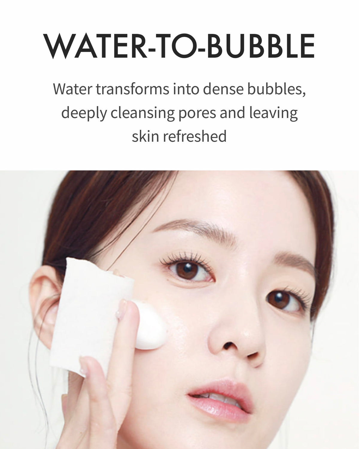 REJURAN Moisture Bubble Cleansing Water pH-balanced formula protects barrier while cleansing for daily use