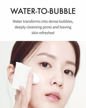 REJURAN Moisture Bubble Cleansing Water pH-balanced formula protects barrier while cleansing for daily use