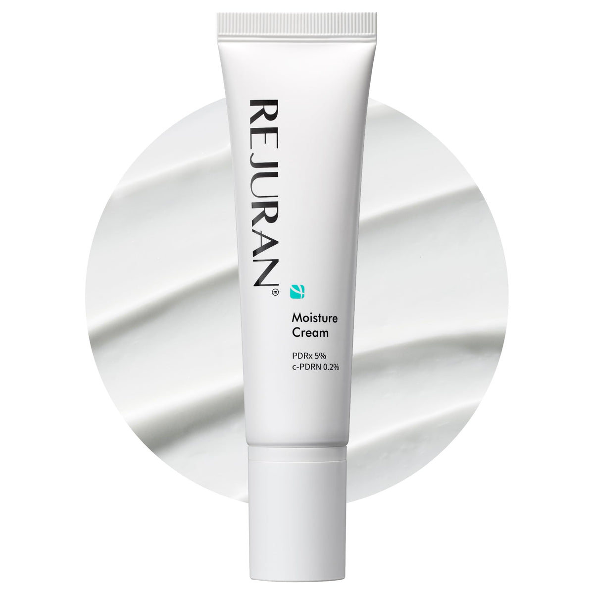 REJURAN Moisture Cream packaging close-up highlighting premium branding for daily hydration