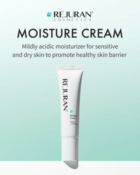 REJURAN Moisture Cream texture swirl showing rich, non-greasy hydration