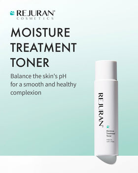 REJURAN Moisture Toner dropper application demonstrates gentle daily use.