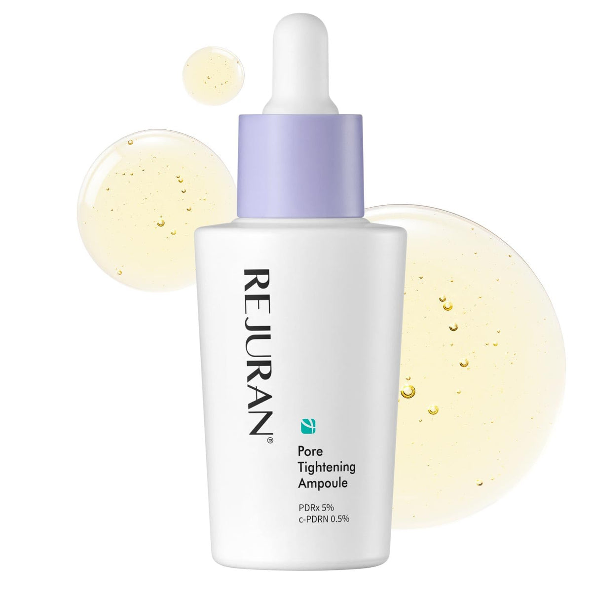 REJURAN Pore Tightening Ampoule bottle closeup for refined pores.