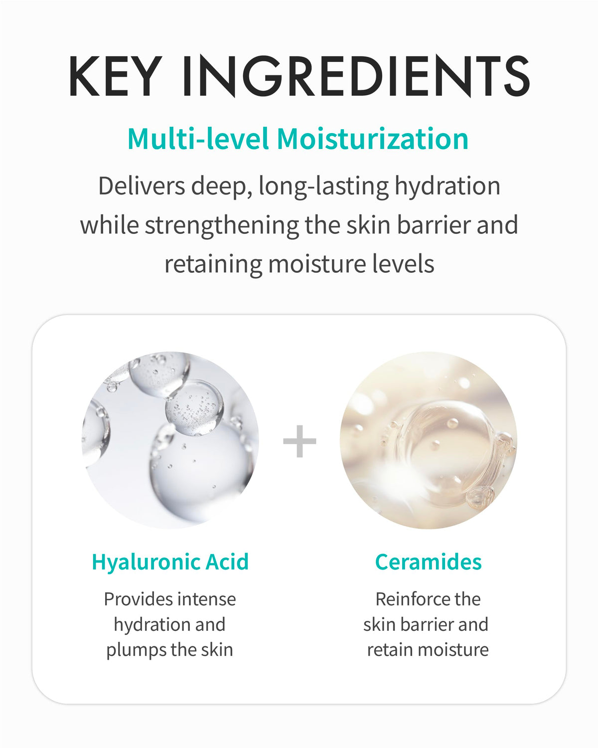 REJURAN Refreshing Emulsion absorbed skin close-up with a dewy finish.
