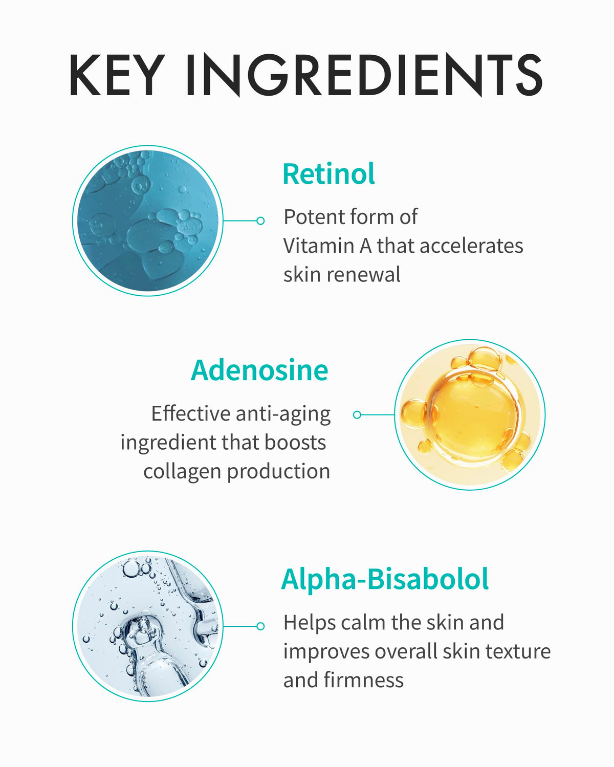 REJURAN serum swirl on skin showing smooth texture.