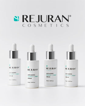 REJURAN user applying serum as part of nightly routine.