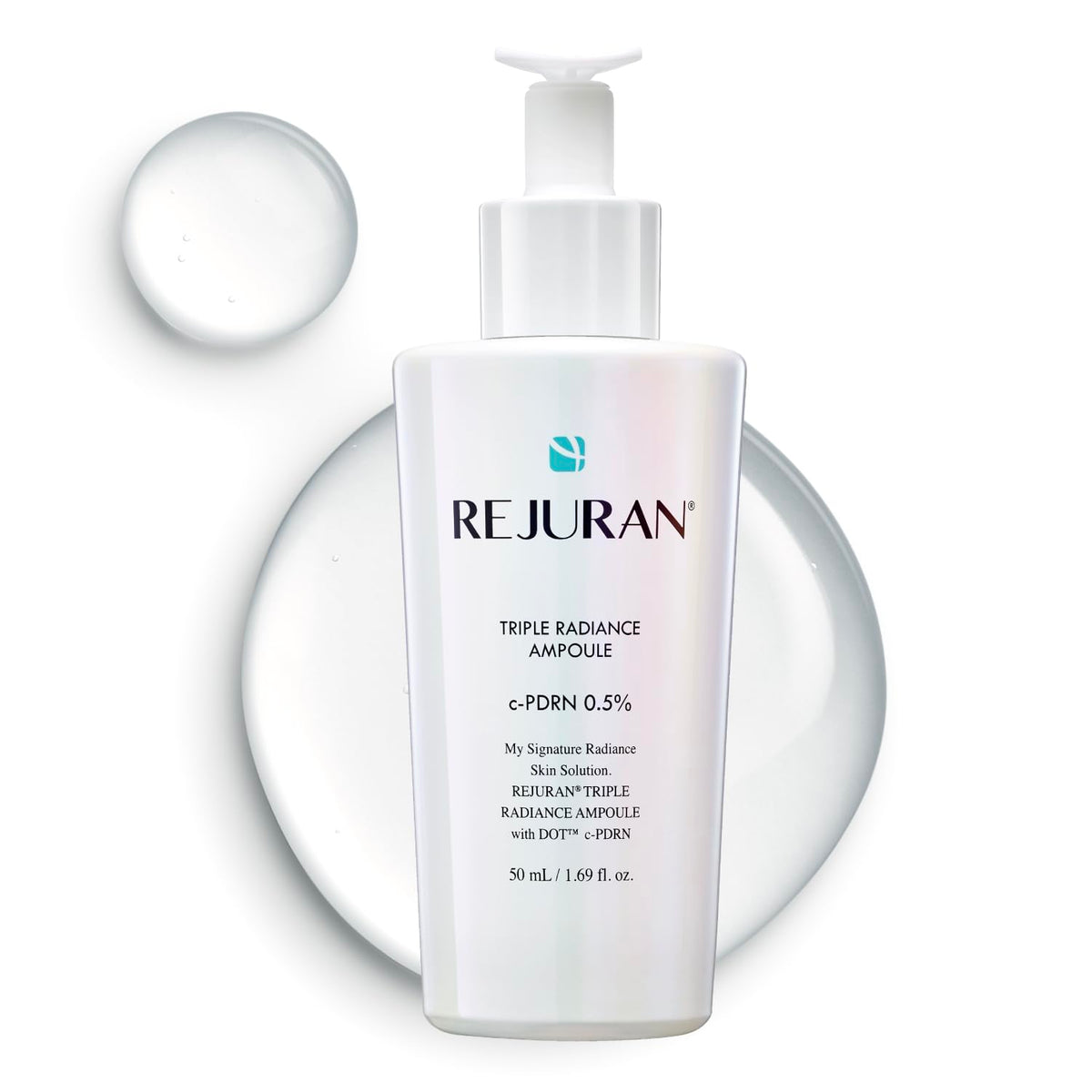 REJURAN Triple Radiance Ampoule bottle ready to brighten tone.