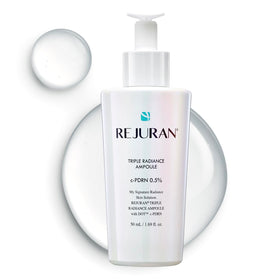 REJURAN Triple Radiance Ampoule bottle ready to brighten tone.
