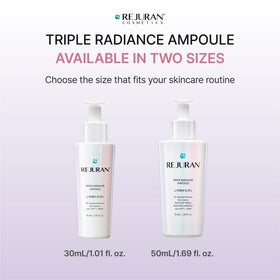Radiant-looking skin illustration after using REJURAN Triple Radiance Ampoule.