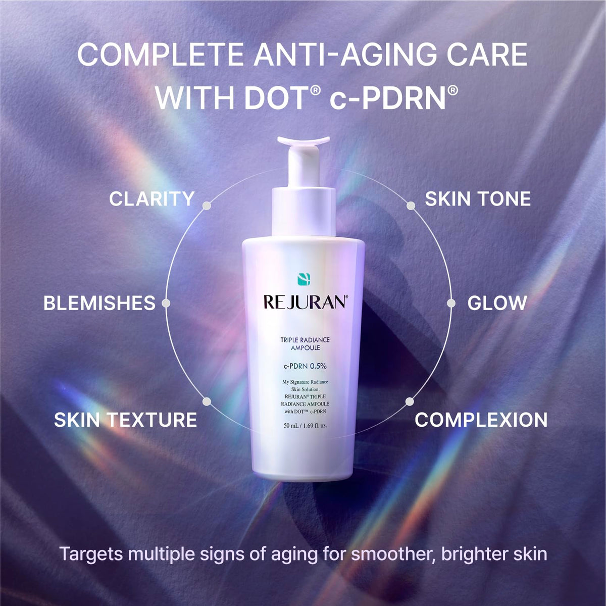Silky ampoule texture swirls into skin for a smooth finish.