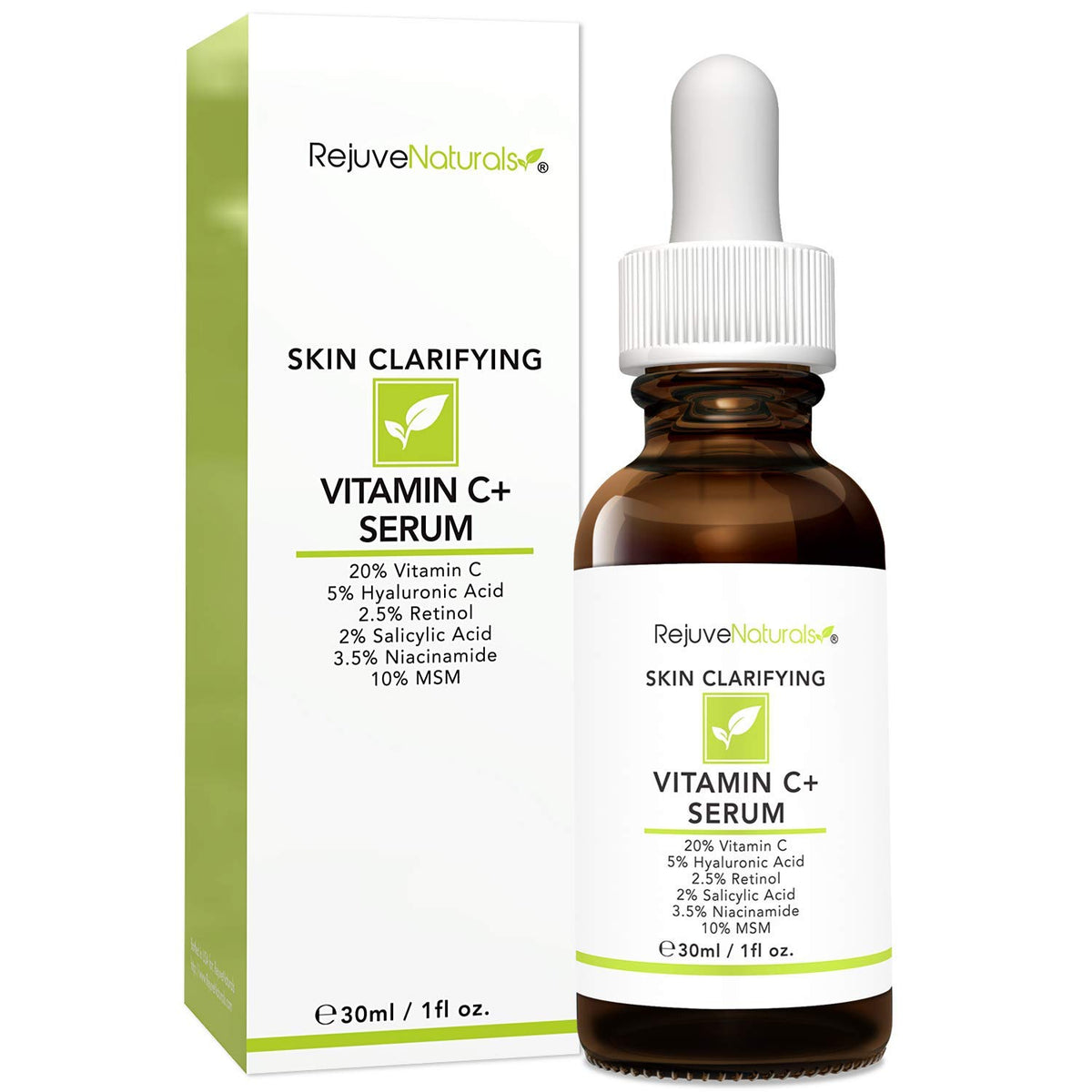 Close-up of cloudy yellow serum texture indicating bioavailable vitamin C