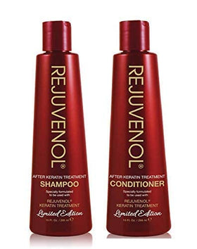 Rejuvenol Keratin After Treatment Conditioner bottle emphasizing nourishment and shine.
