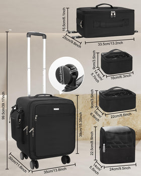 Relavel 360-degree wheels enable smooth movement through busy backstage areas.