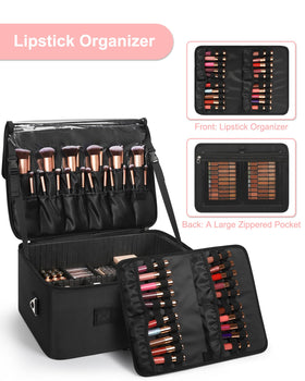 Relavel clear bags set allows separate storage of palettes and tools