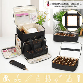 Relavel dual-layer bag with organized compartments for accessories