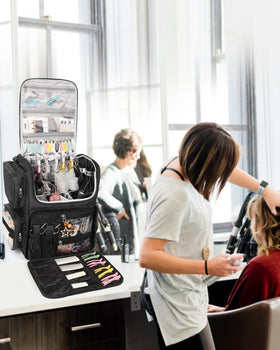 Relavel luggage strap lets you attach the bag to a suitcase.