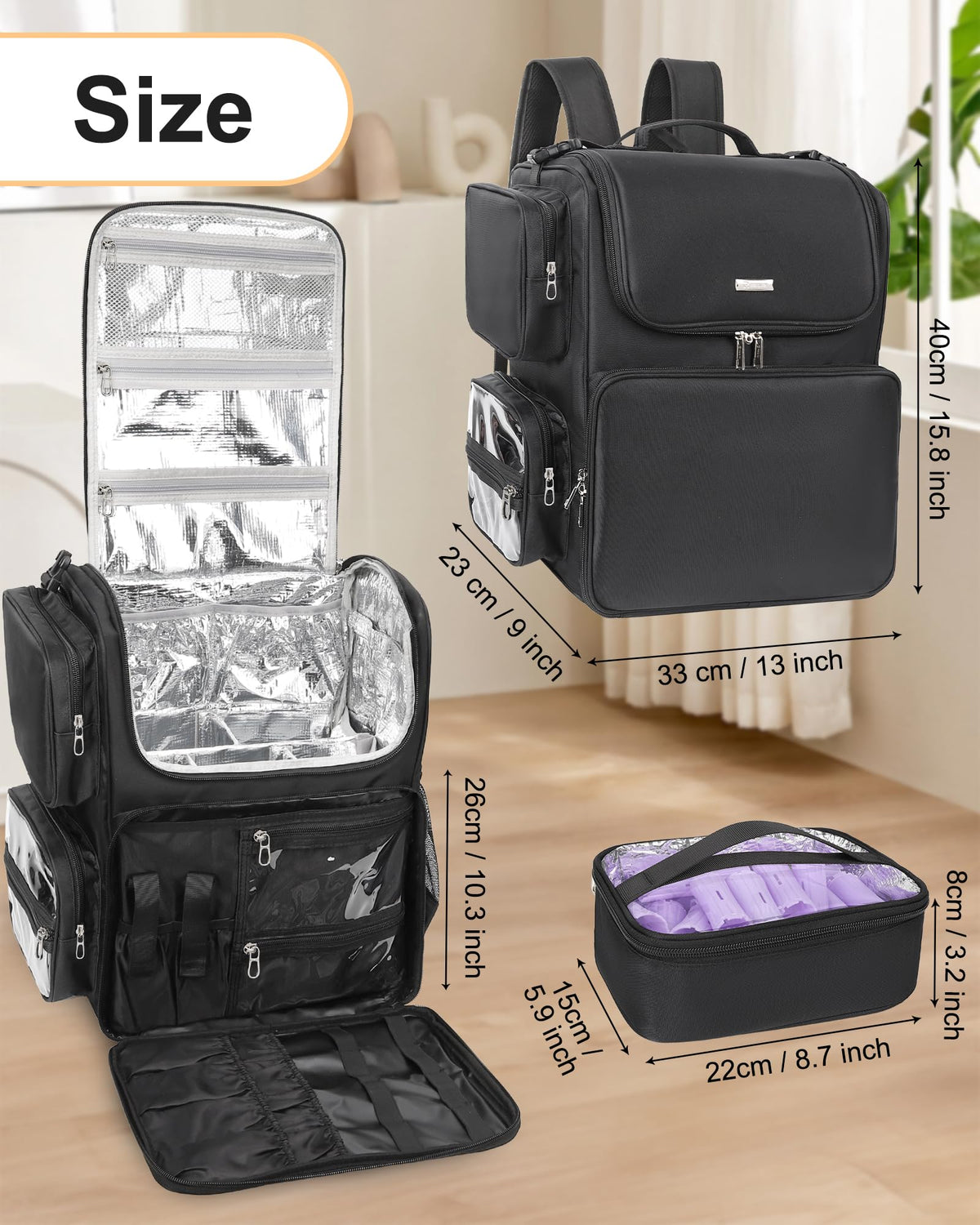 Relavel waterproof fabric and lining resist spills and rain.