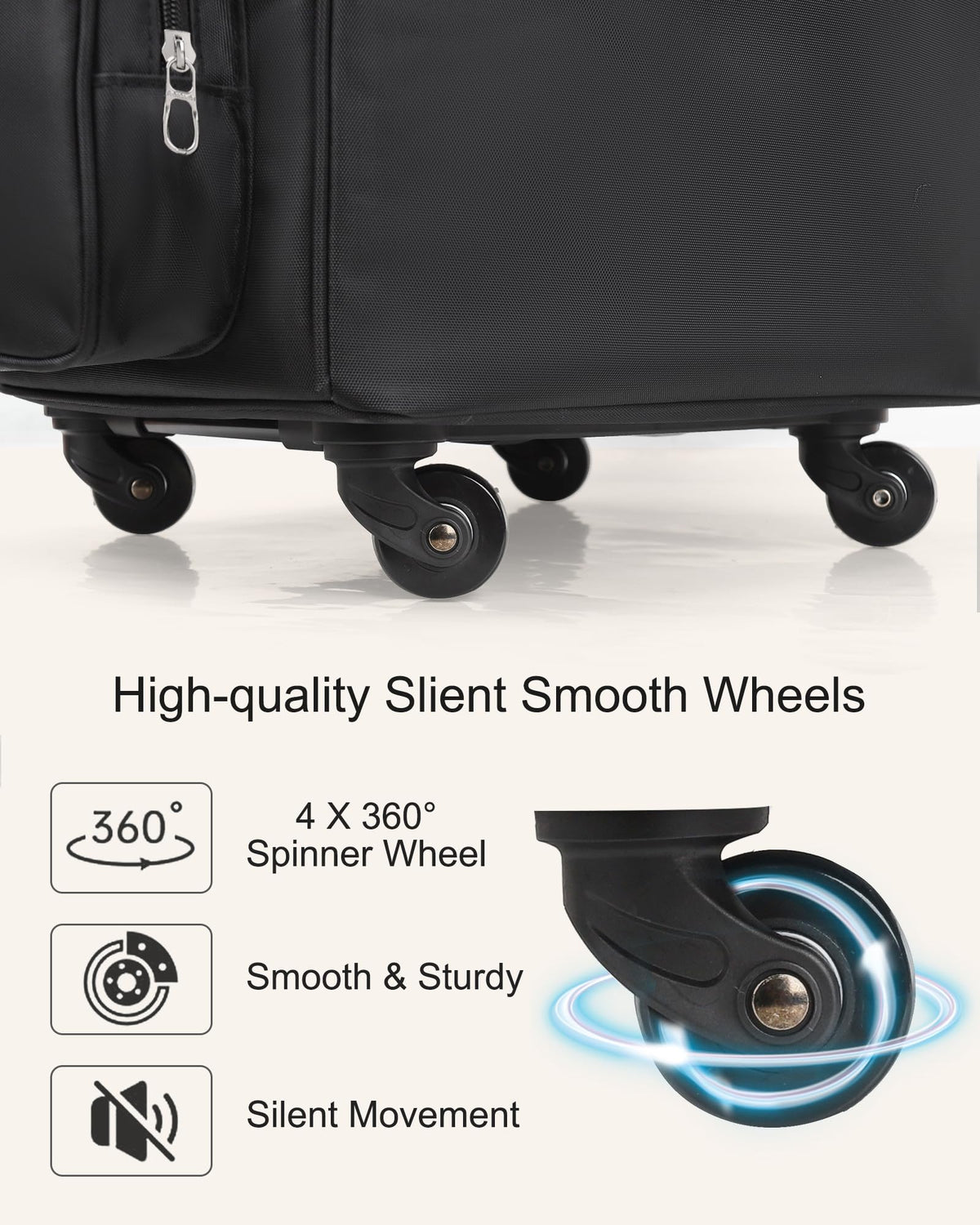 Relavel hairstylist travel bag with heat-insulation layer enables safe hot-tool transport