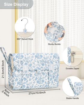 Relavel bag four compartments for tidy cosmetics and skincare