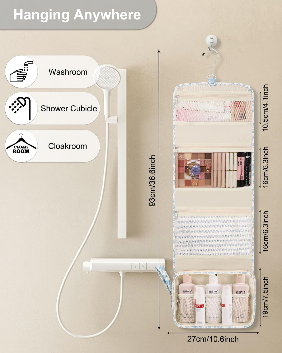 Relavel bag with water-resistant fabric protecting contents