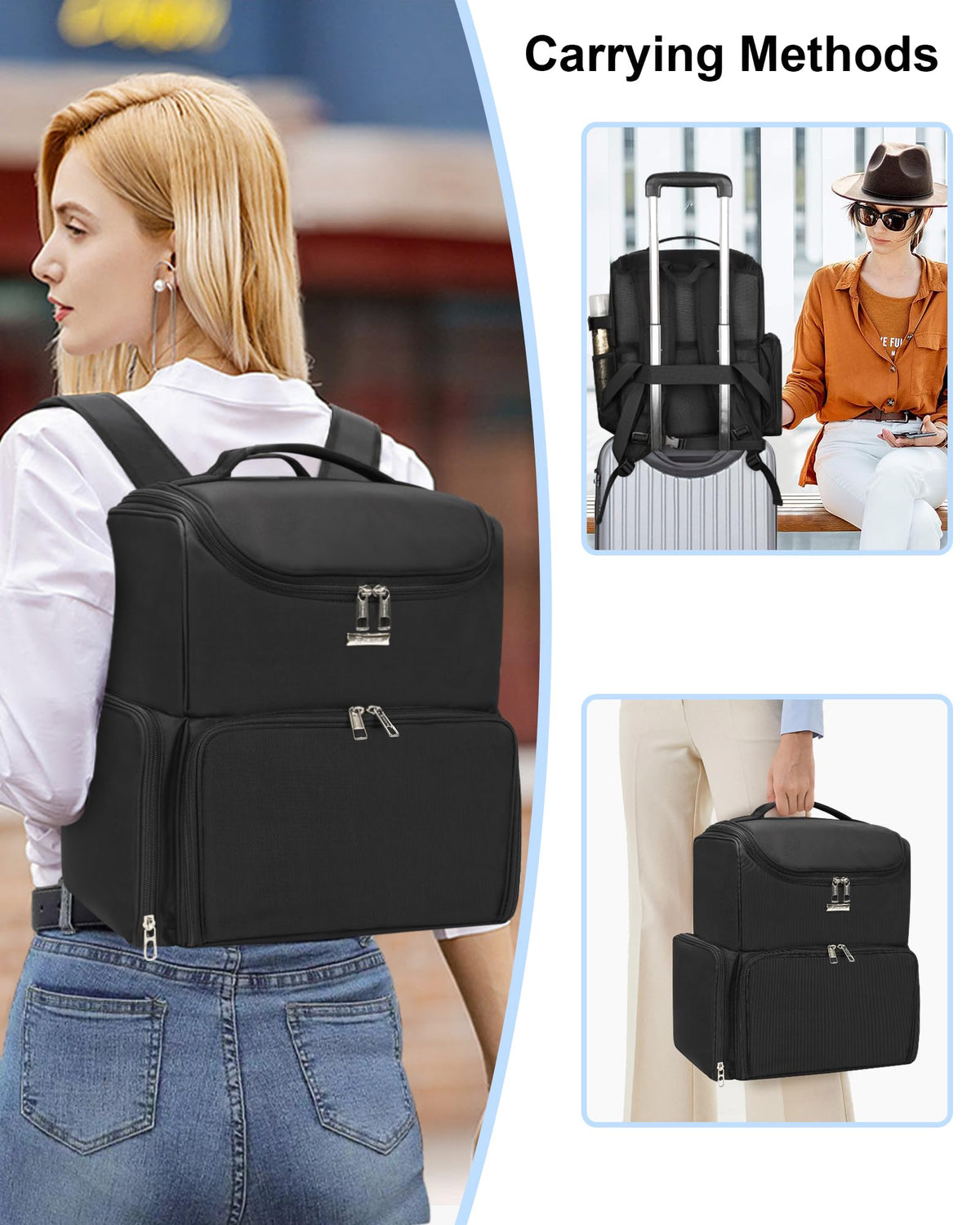 Relavel comfortable straps and padded back for all-day wear