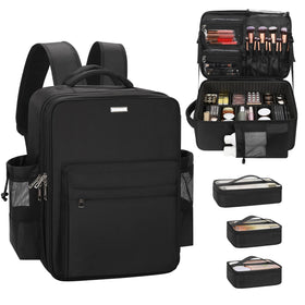 Relavel makeup backpack extra-large body view for full kit storage