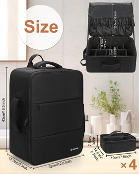 Relavel pocket storage for tools, palettes, and skincare.